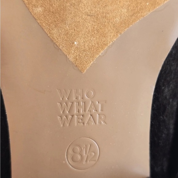 New Who What Wear Faux Fur Mules Flats Black Size 6.5 7.5 8.5 Comfort Slides - Picture 8 of 14